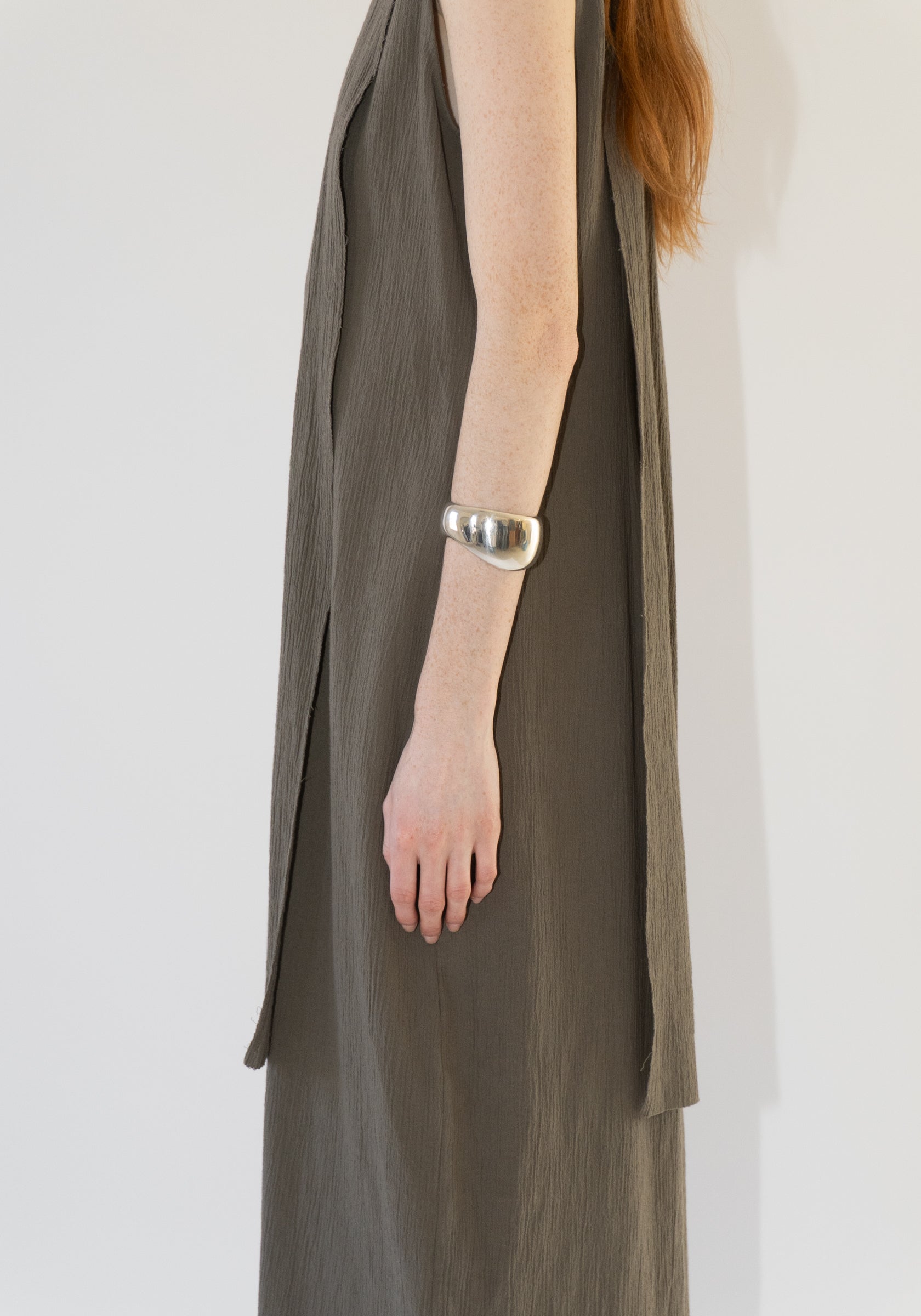 Raw Layer Dress in Clay