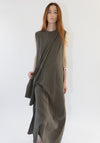 Raw Layer Dress in Clay
