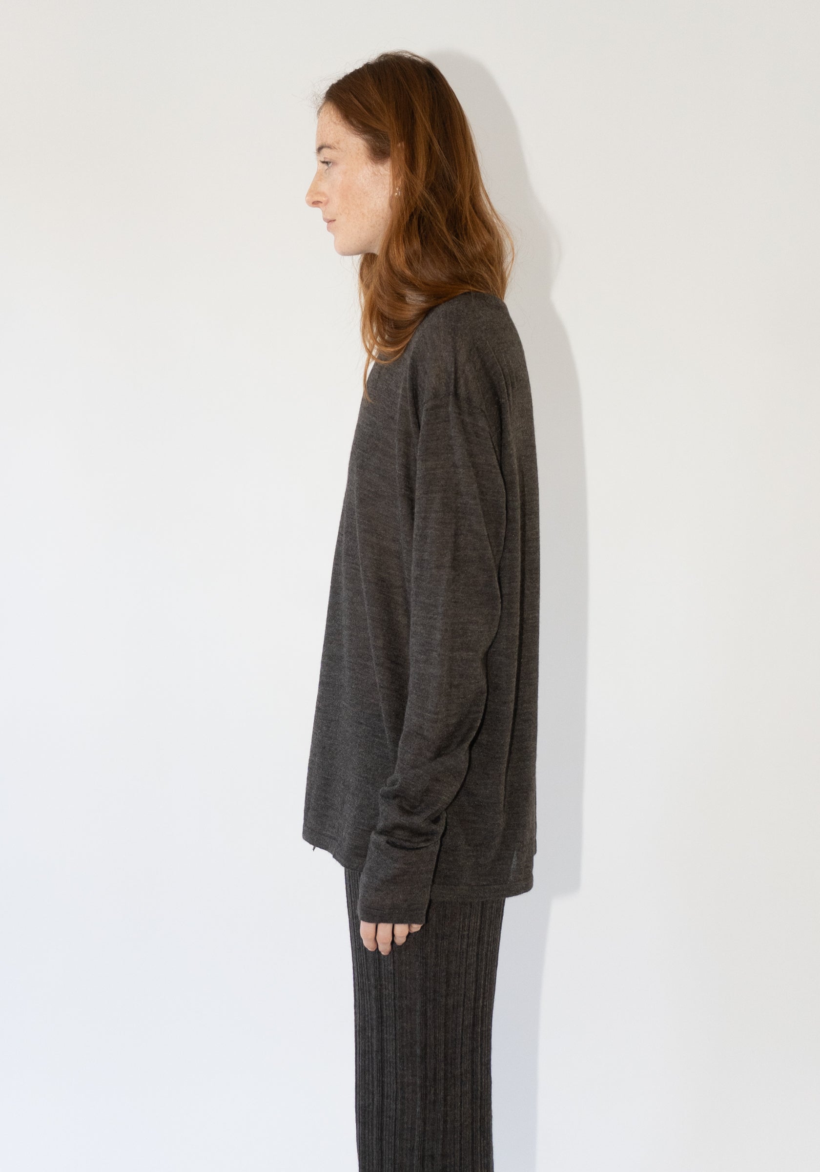 Super Fine Crewneck in Blackened