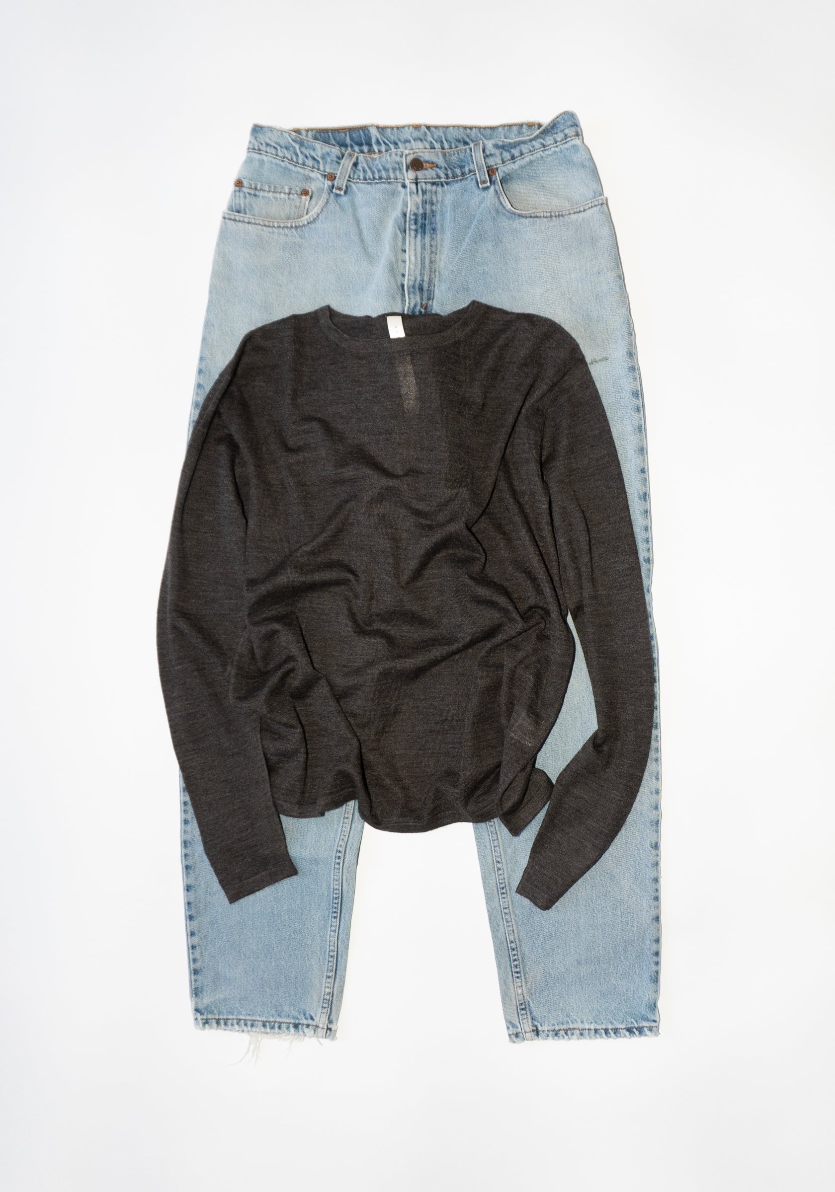 Lauren Manoogian Super Fine Crewneck in Blackened