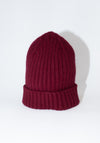 Large Beanie in Wine