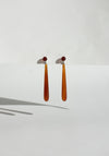 Drop Carnelian Earrings