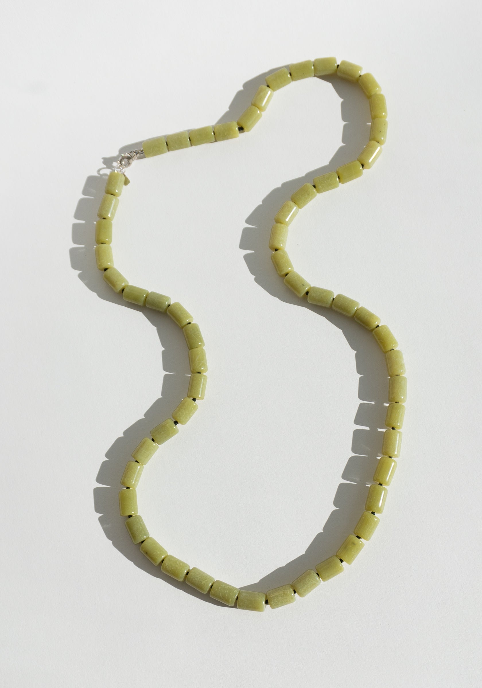 Edith Jade Tube Necklace