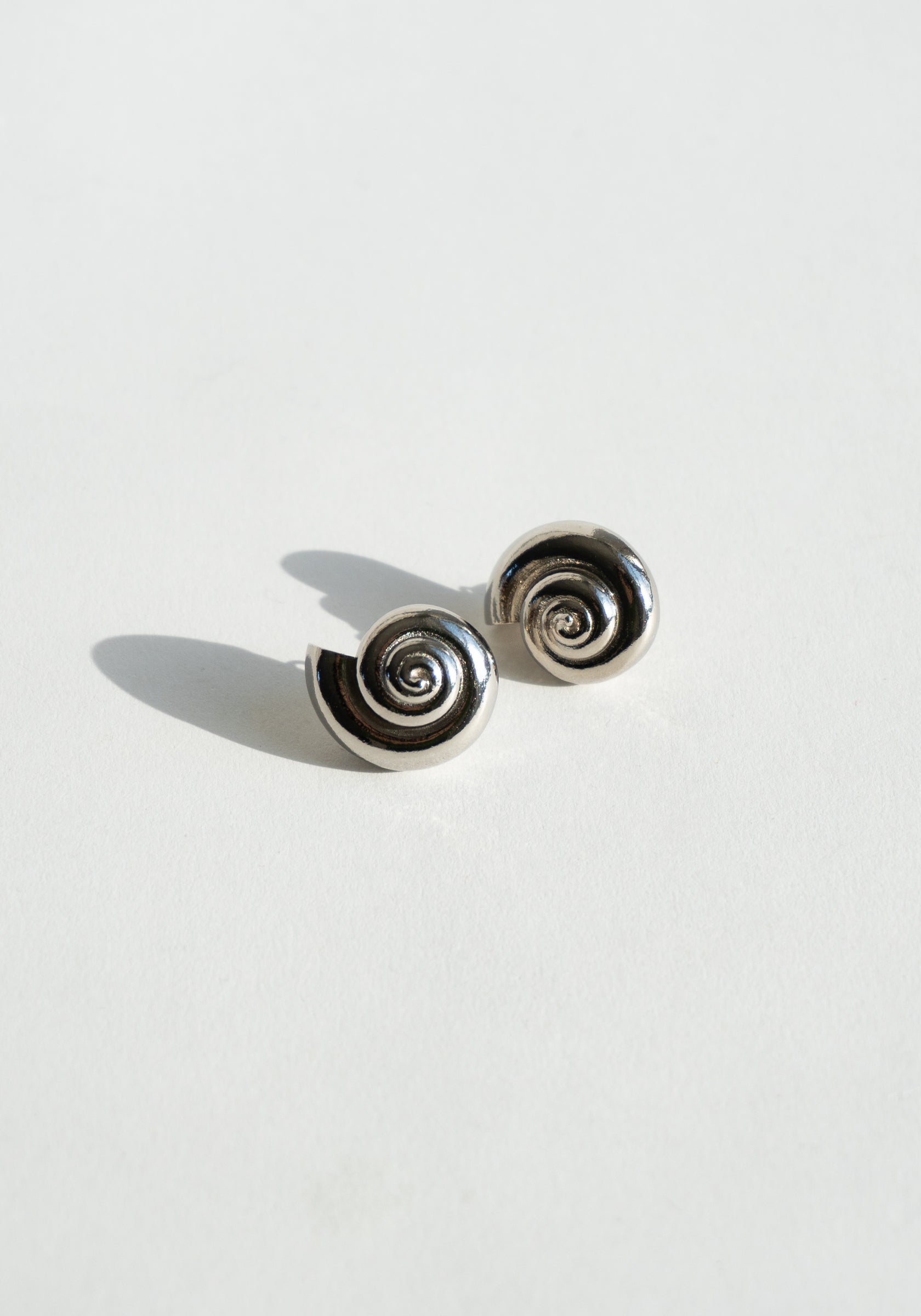 Nautilus Silver Earrings