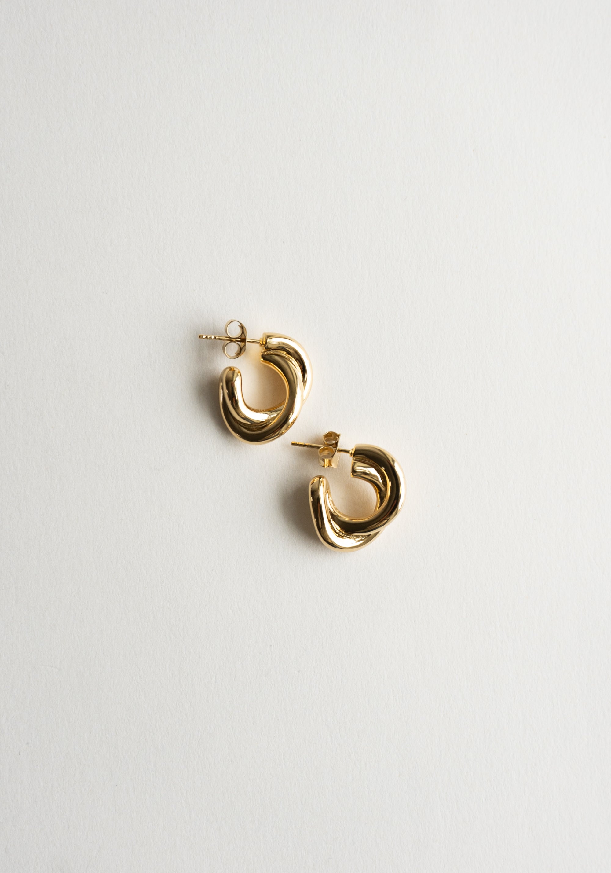 Lie Studio Diana Earrings in Gold