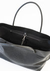Eva Weekend Tote in Black Croc
