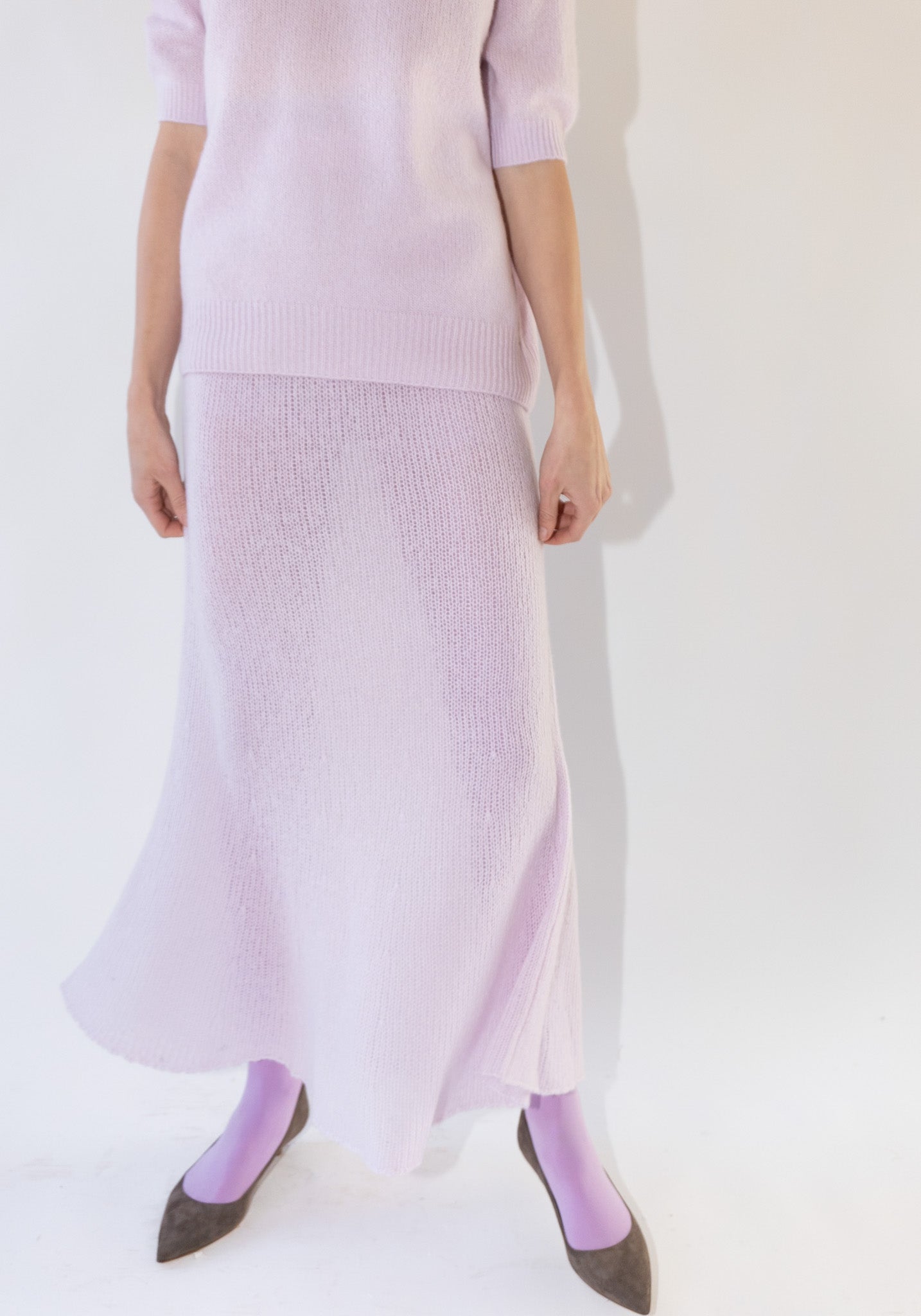 Lisa Yang Kelsey Cashmere Skirt in Dahlia