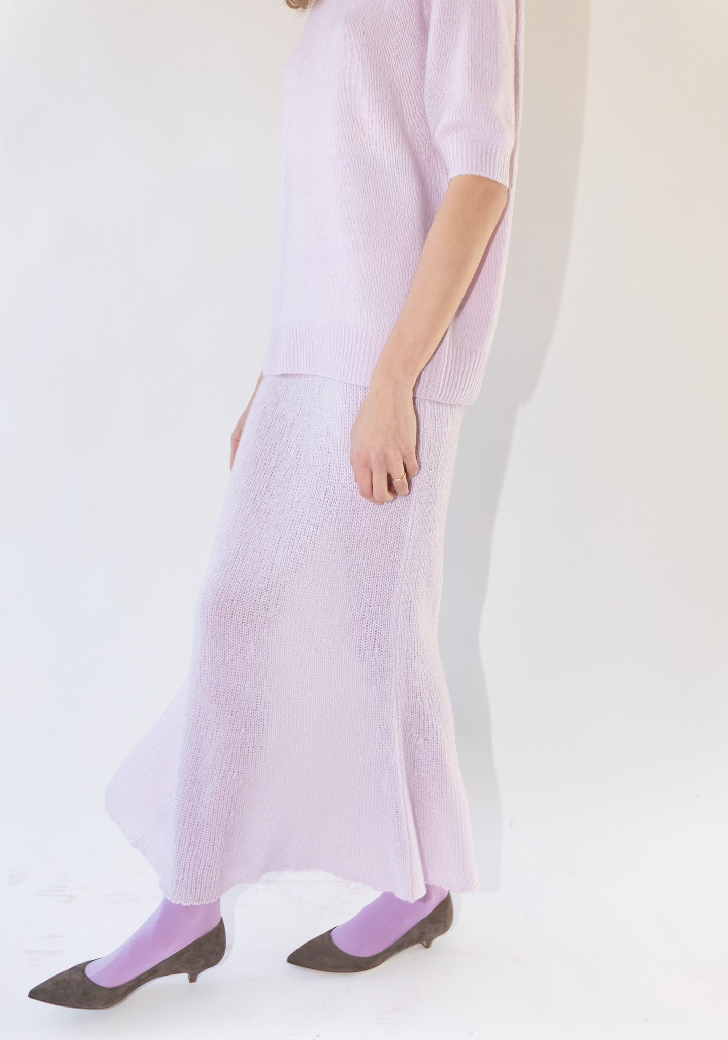 Lisa Yang Kelsey Cashmere Skirt in Dahlia