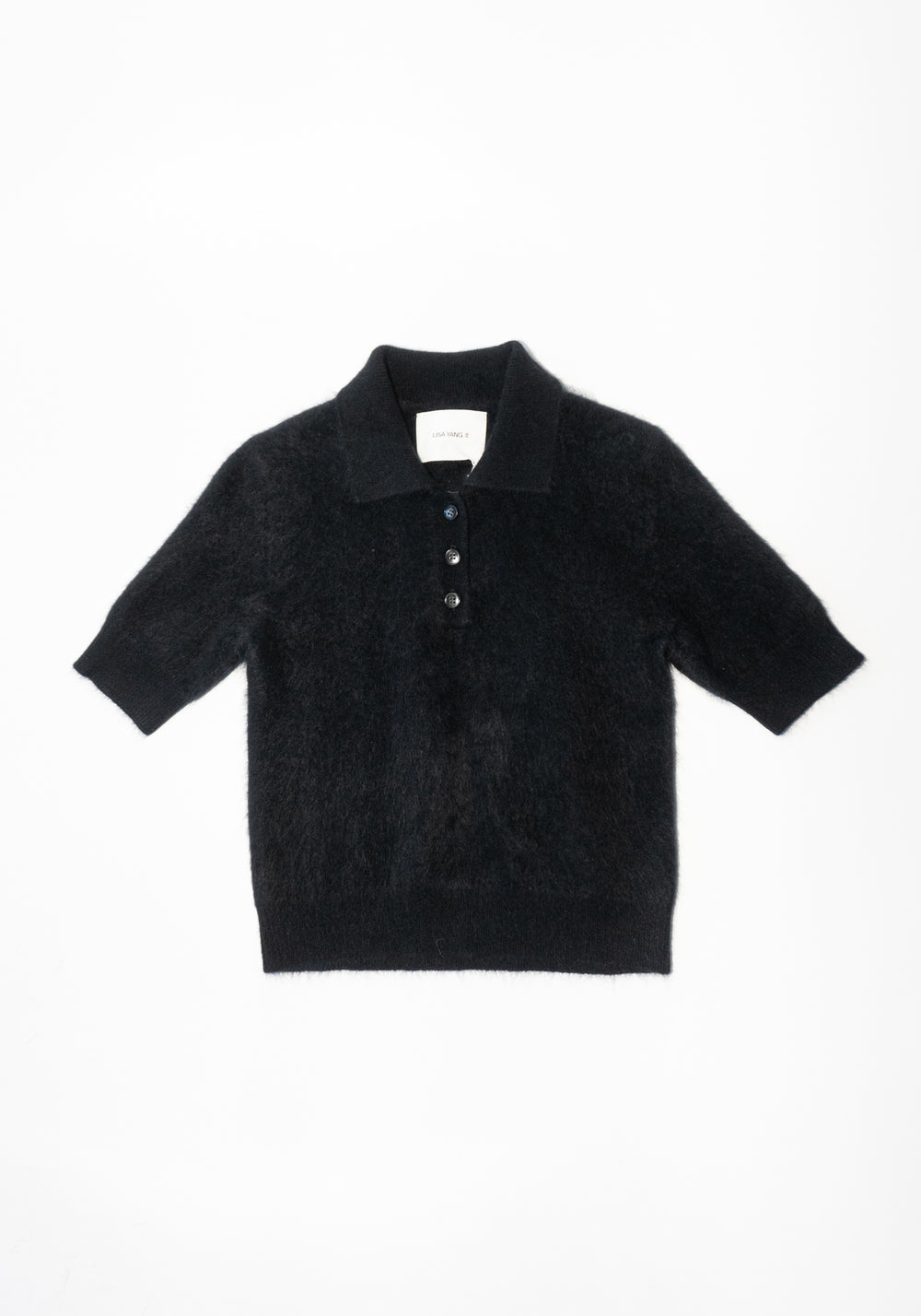 Lisa Yang Carolyn Sweater in Black Brushed