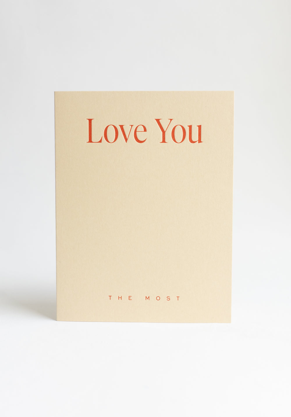 Love You the Most No. 33 Card