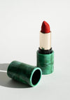 Le Klassic Malachite Lipstick Case with Rouge Alambra Lipstick
