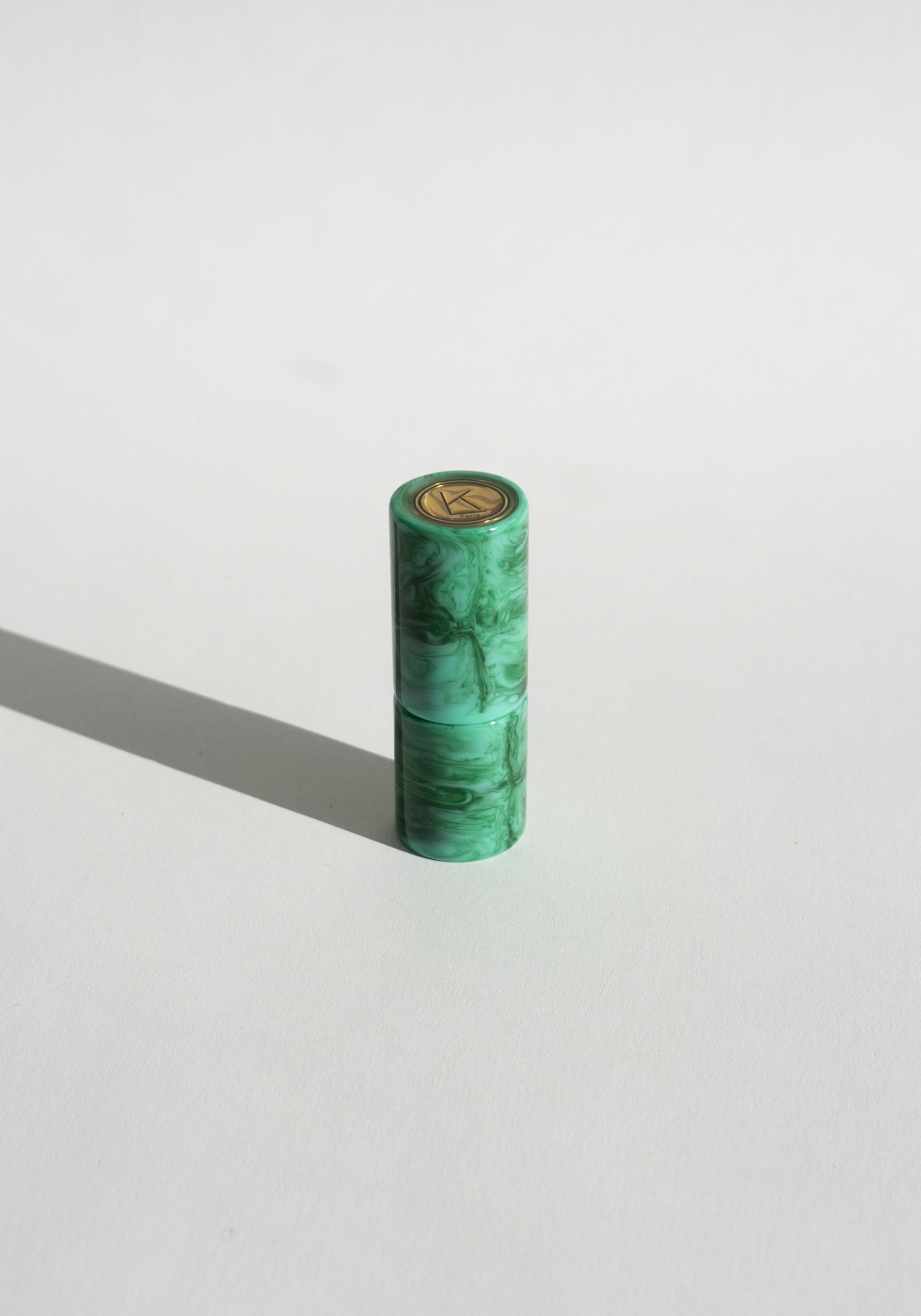 Le Klassic Malachite Lipstick Case with Rouge Alambra Lipstick