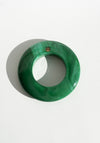 Round Discus Bracelet in Malachite