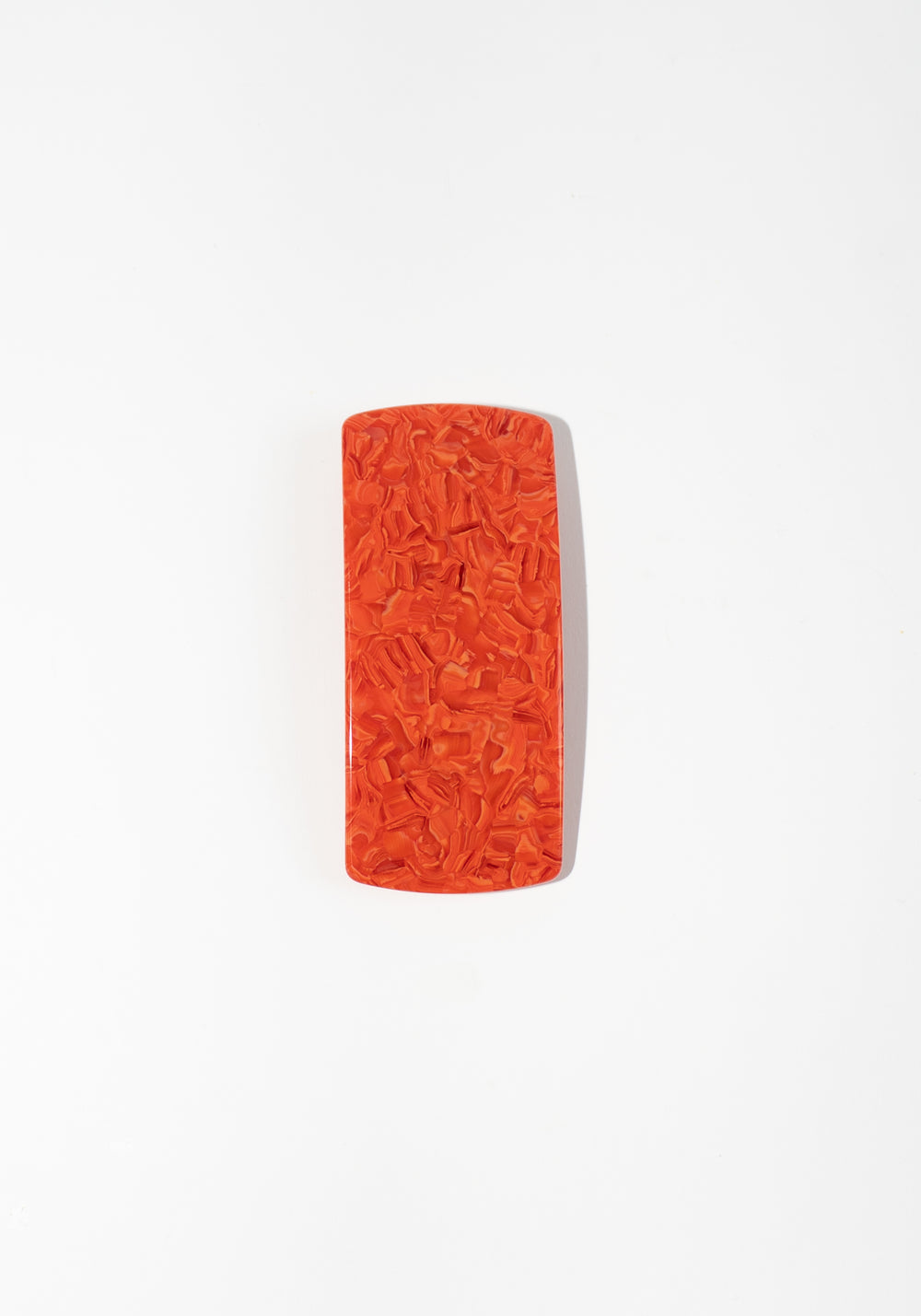 Jumbo Box Barrette in Poppy