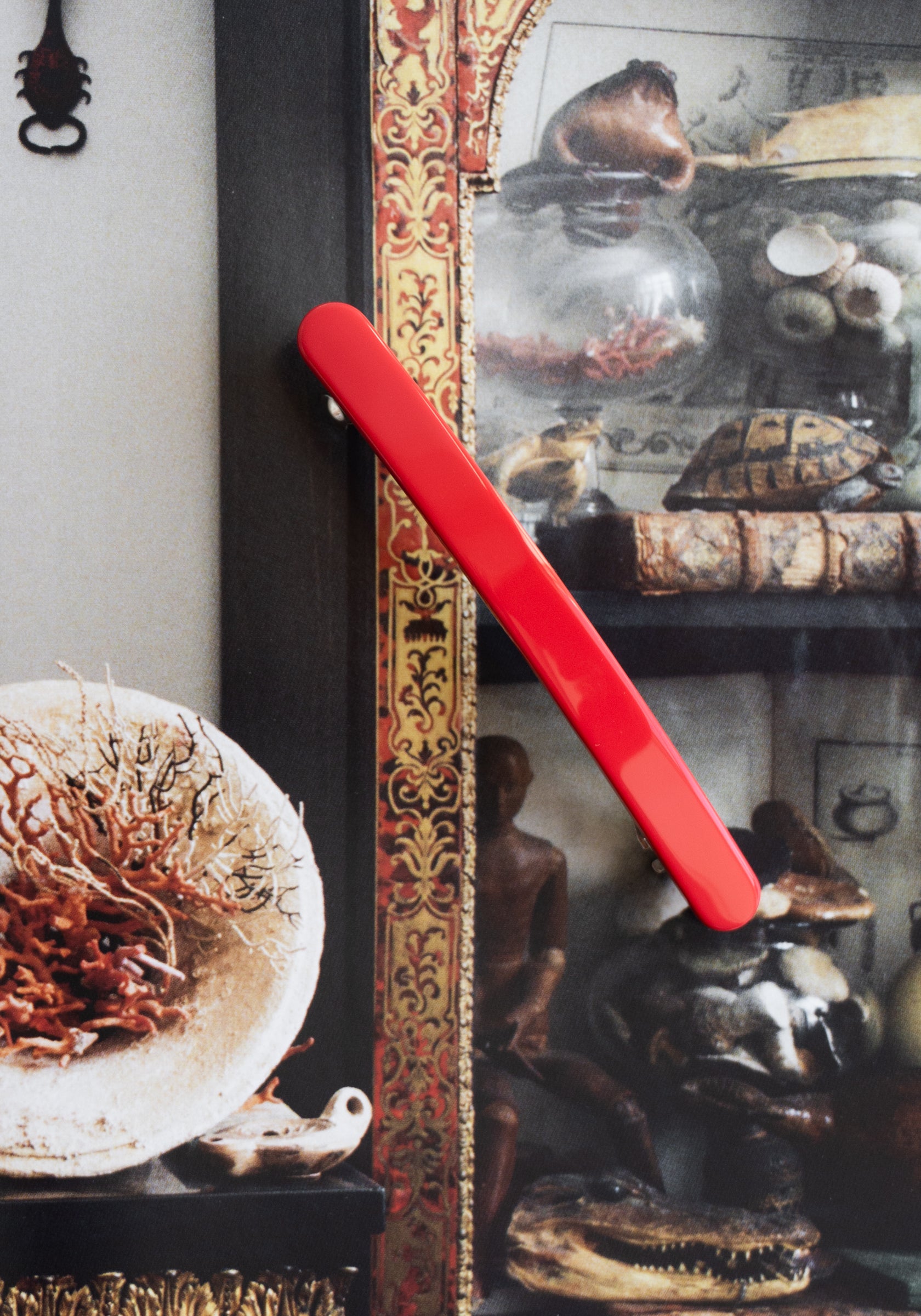 Machete Slim Paris Barrette in Ruby