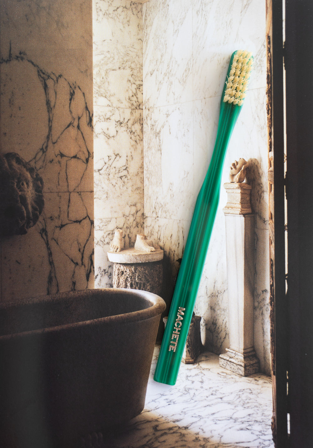 Machete Toothbrush in Malachite