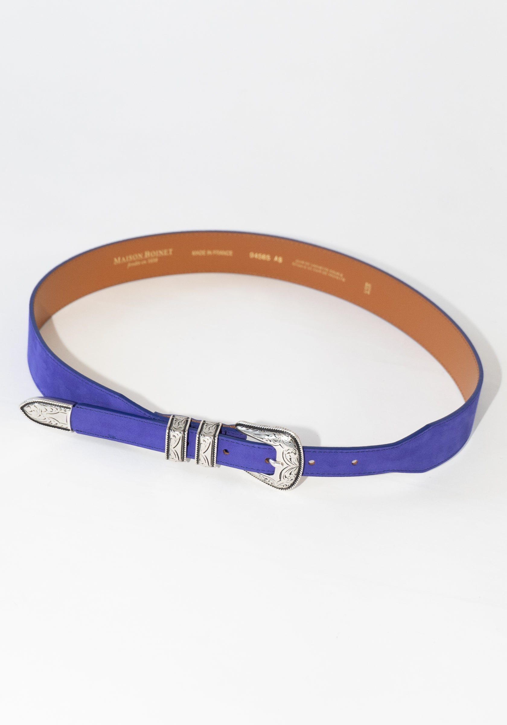 Western Belt in Smalt Blue