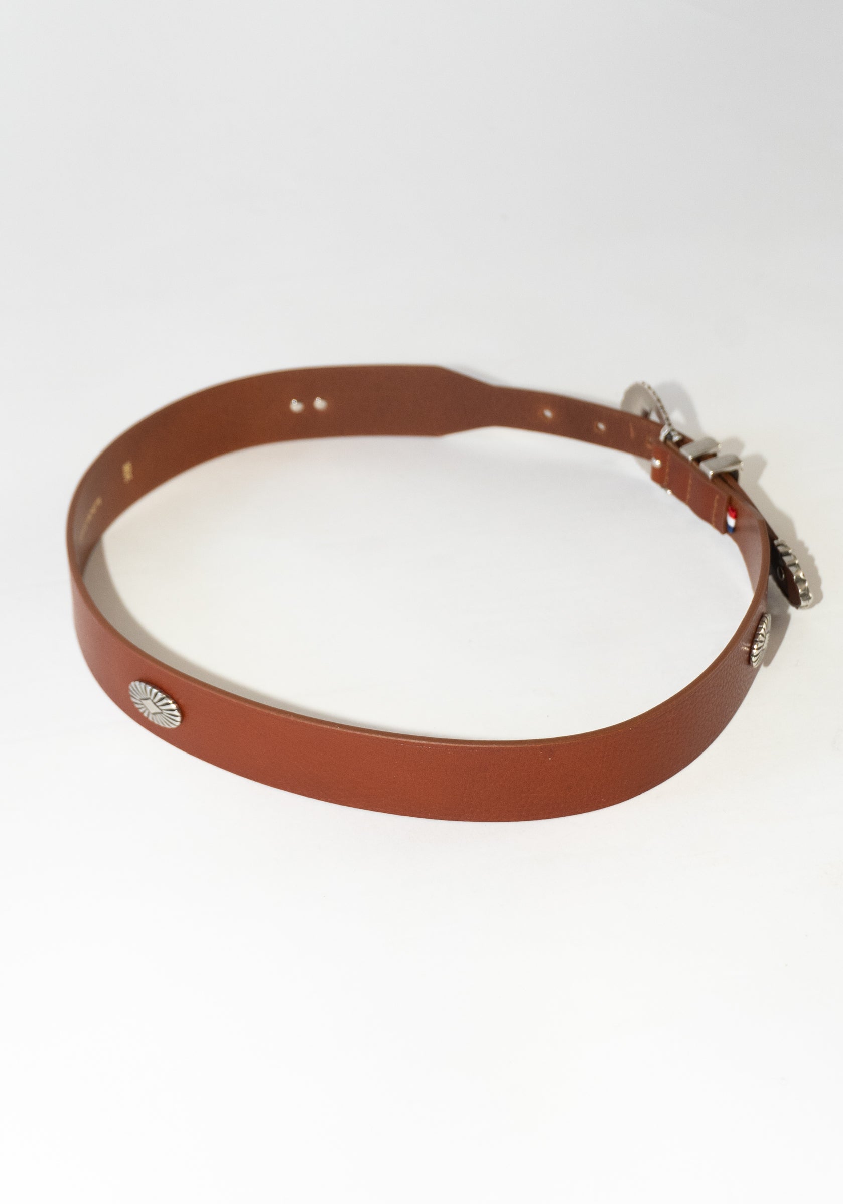 Western Studded Belt in Brown