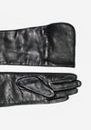 Gemmi Long Leather Gloves in Black