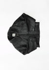 Rowani Leather Coat in Black