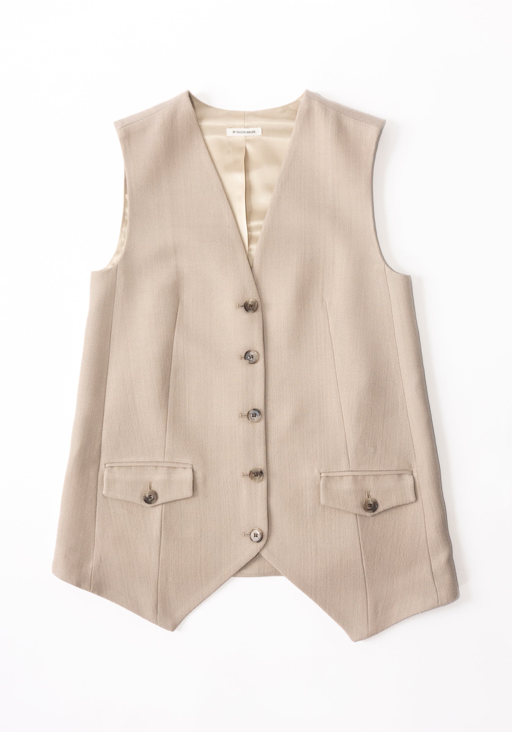 Sophine Vest in Oyster Grey