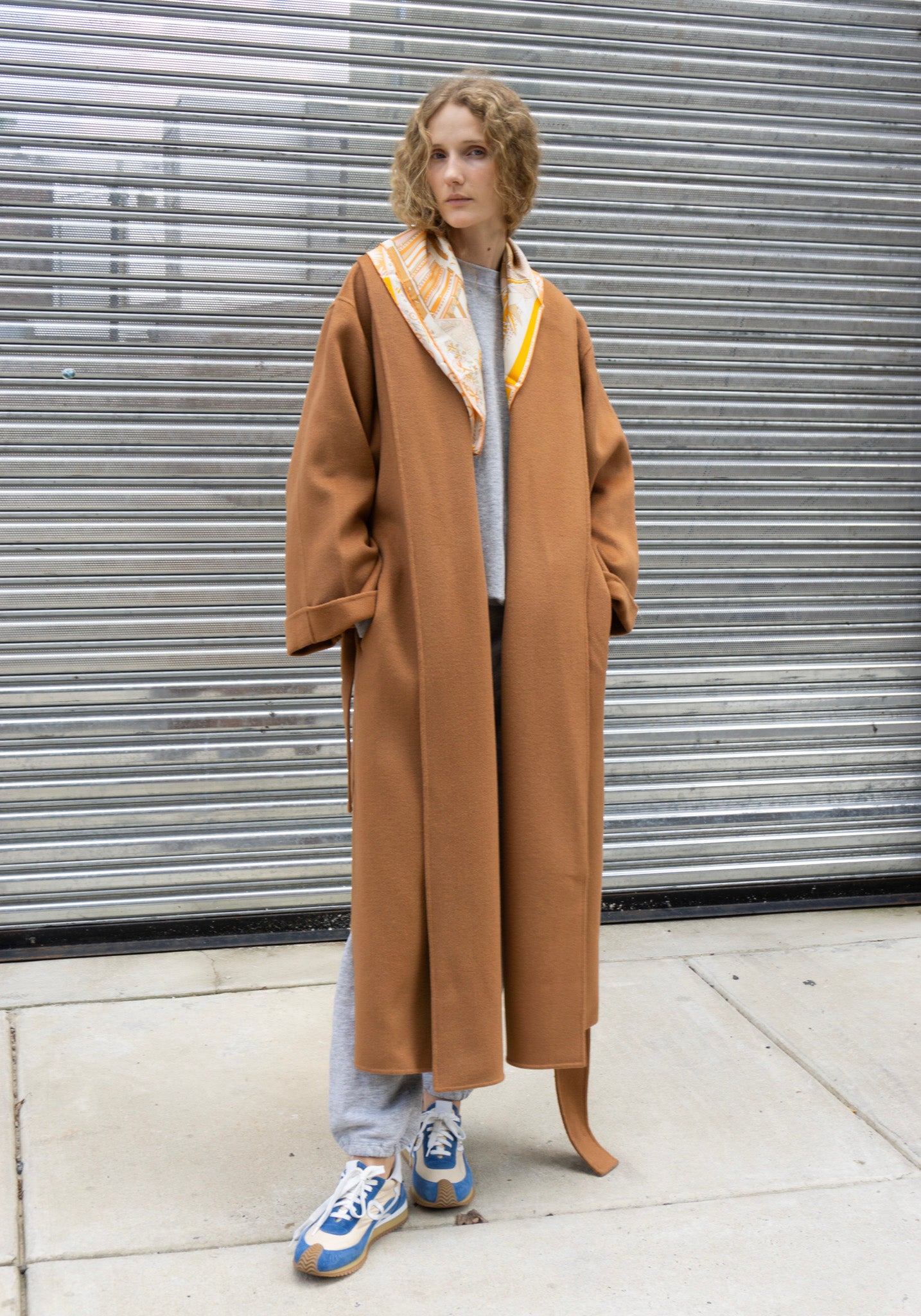 Trullem Wool Coat in Raw Sugar