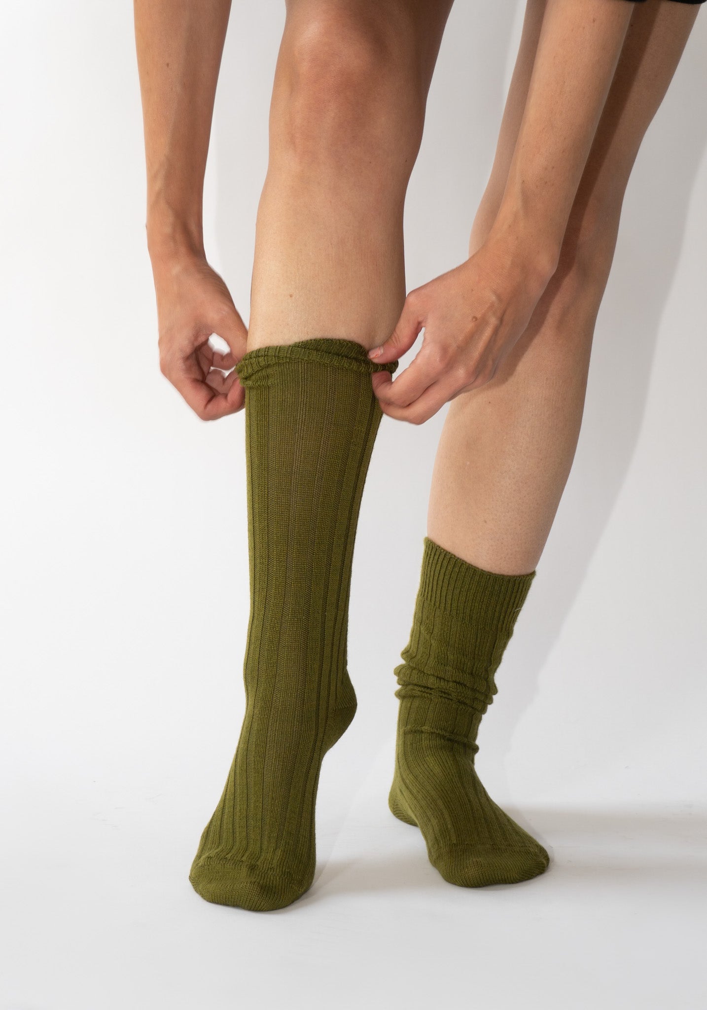 Maria La Rosa College Socks in Pisello