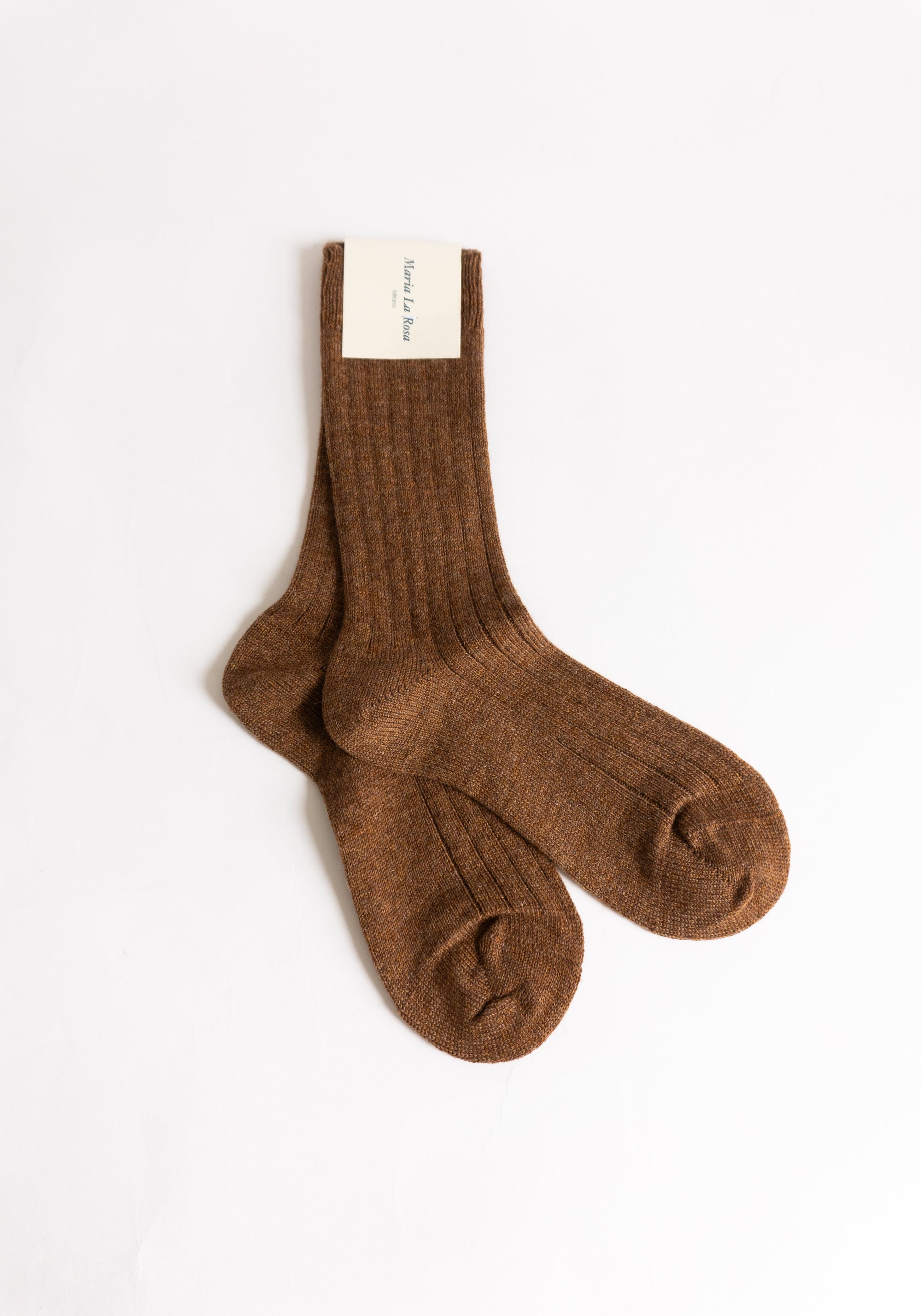 Maria La Rosa Cashmere Sock in Brown