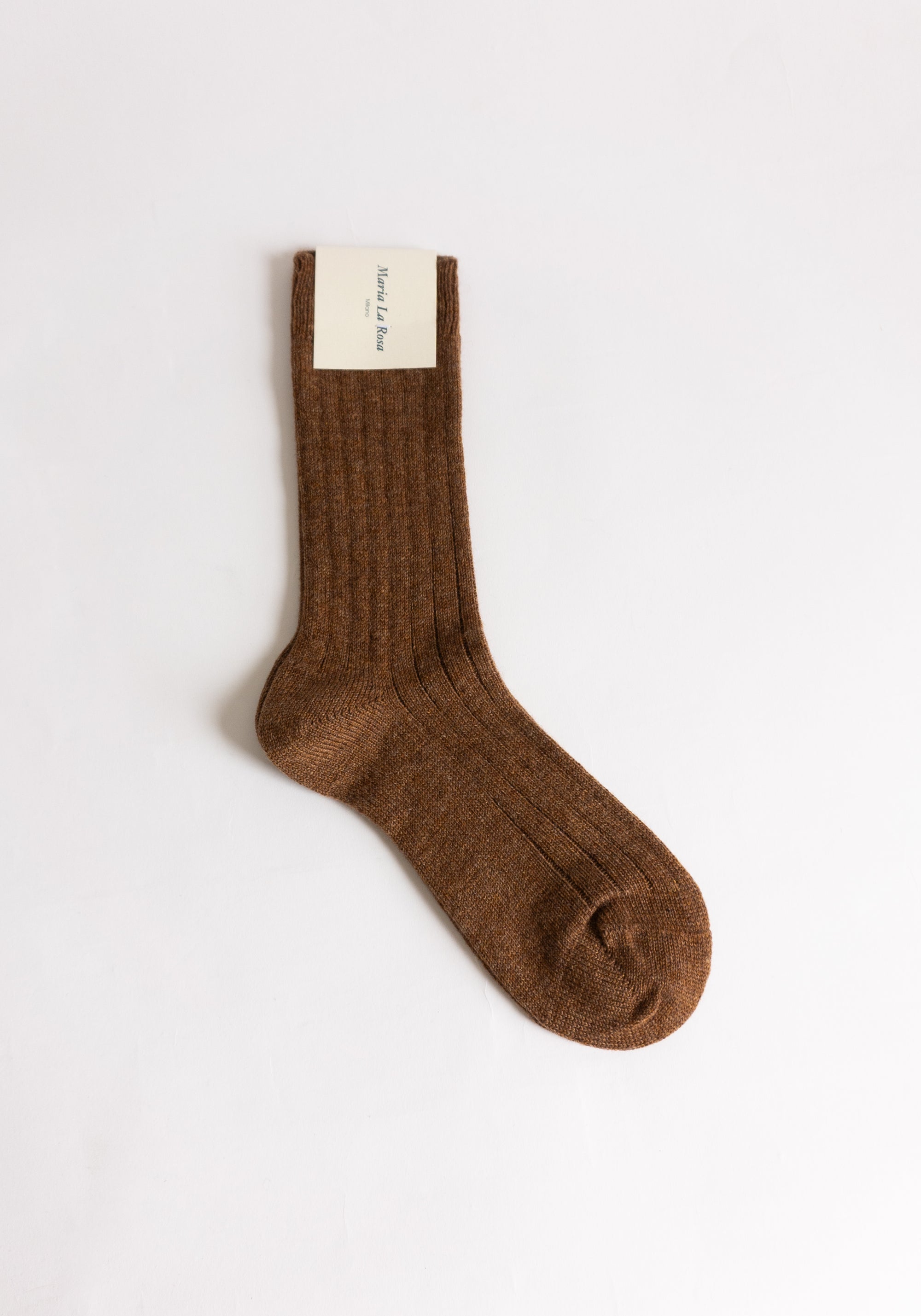 Maria La Rosa Cashmere Sock in Brown