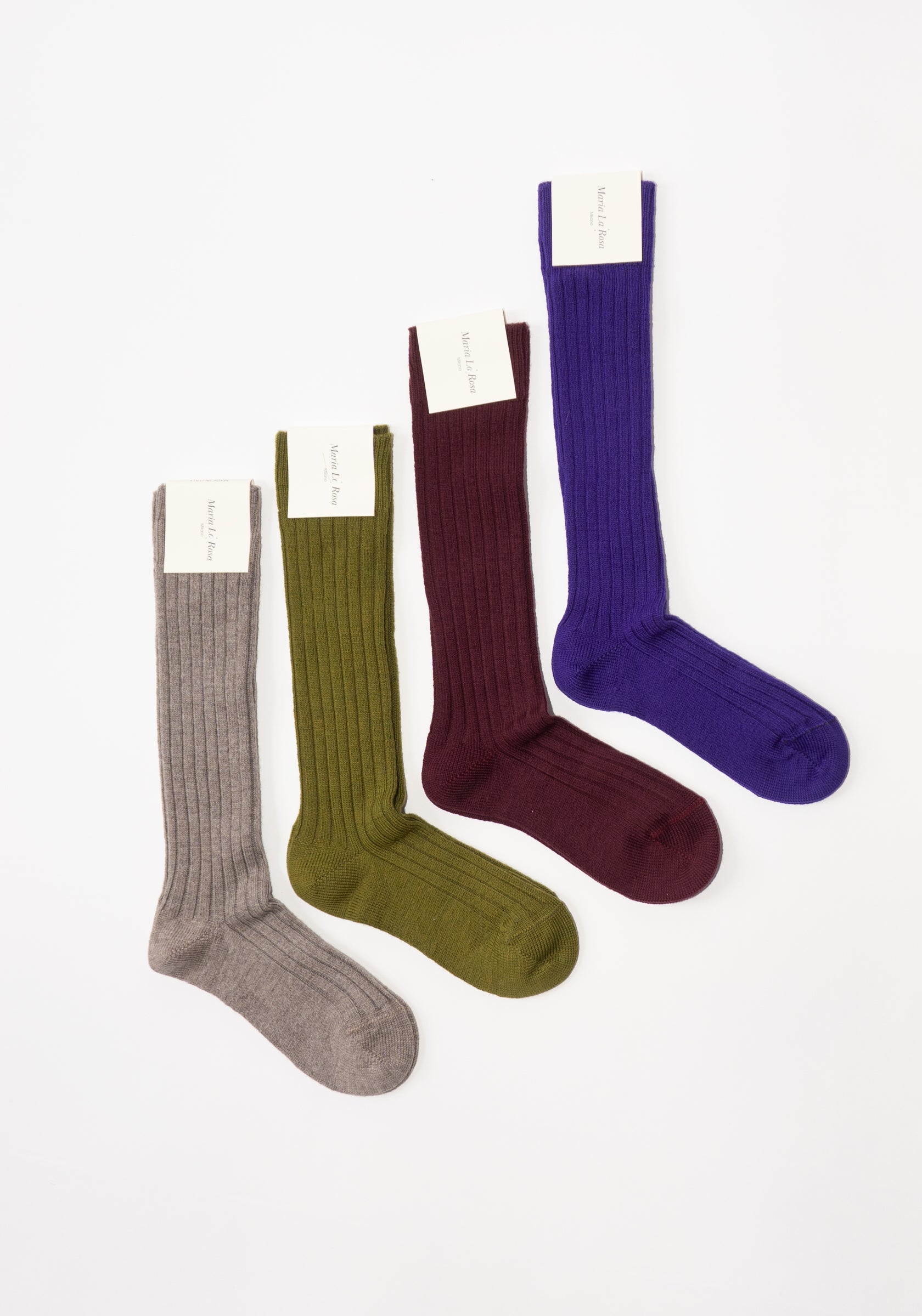 Maria La Rosa College Socks in Pisello