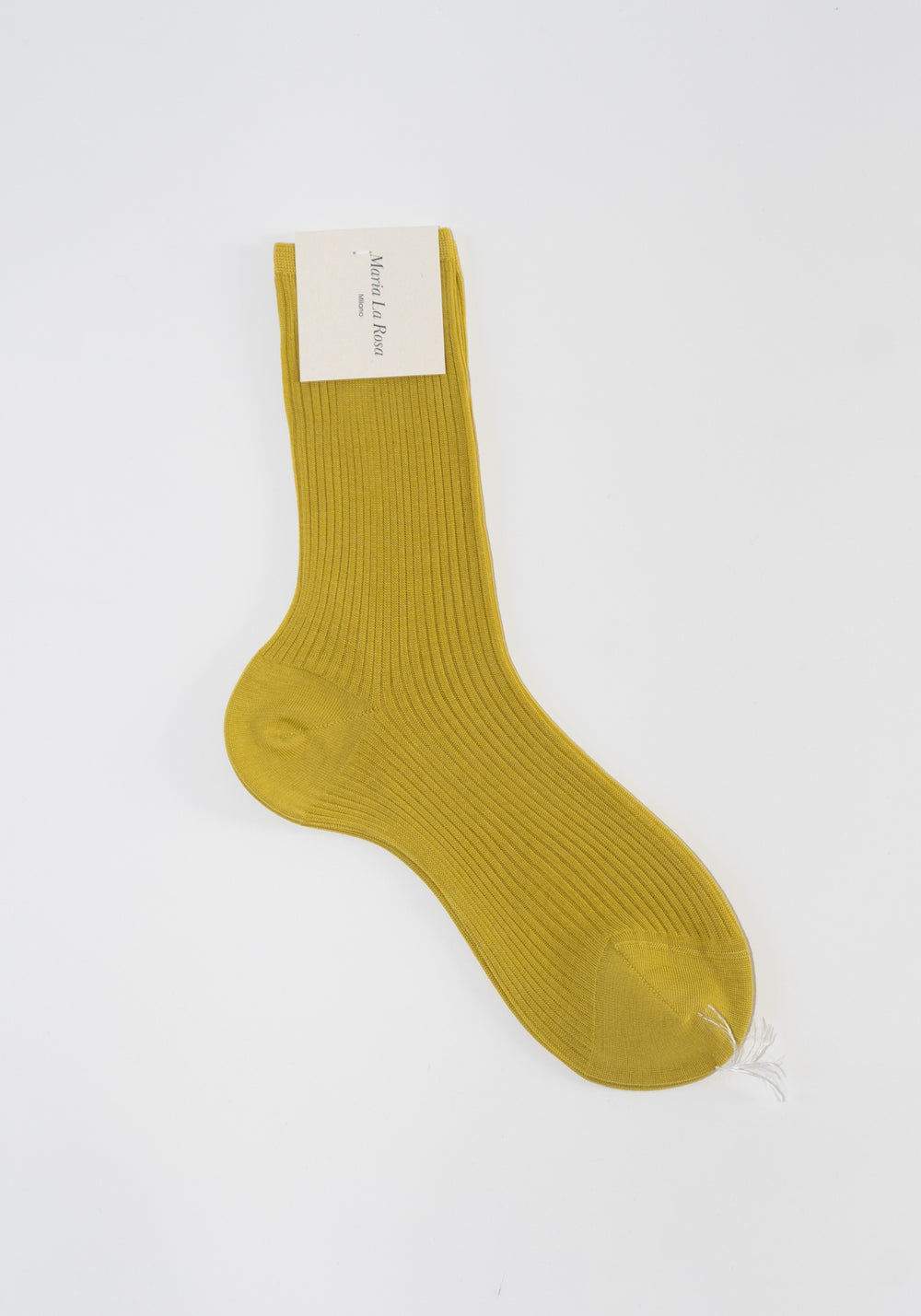 Ribbed Cotton Sock in Lime