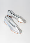 Martiniano Glove Flats in Silver