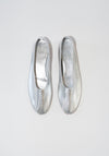 Martiniano Glove Flats in Silver