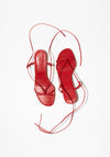 Martiniano Spaghetti Sandals in Red