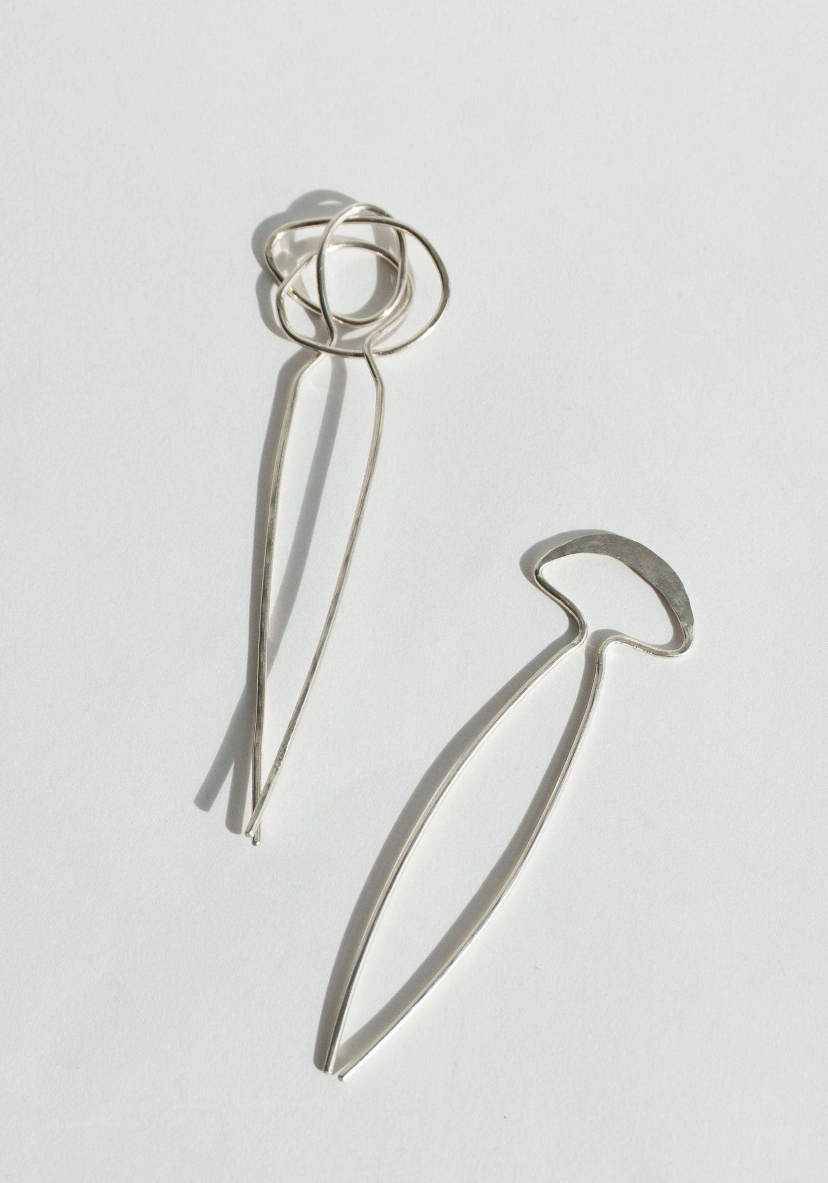 Mary Macgill Fan Hair Pin in Sterling Silver