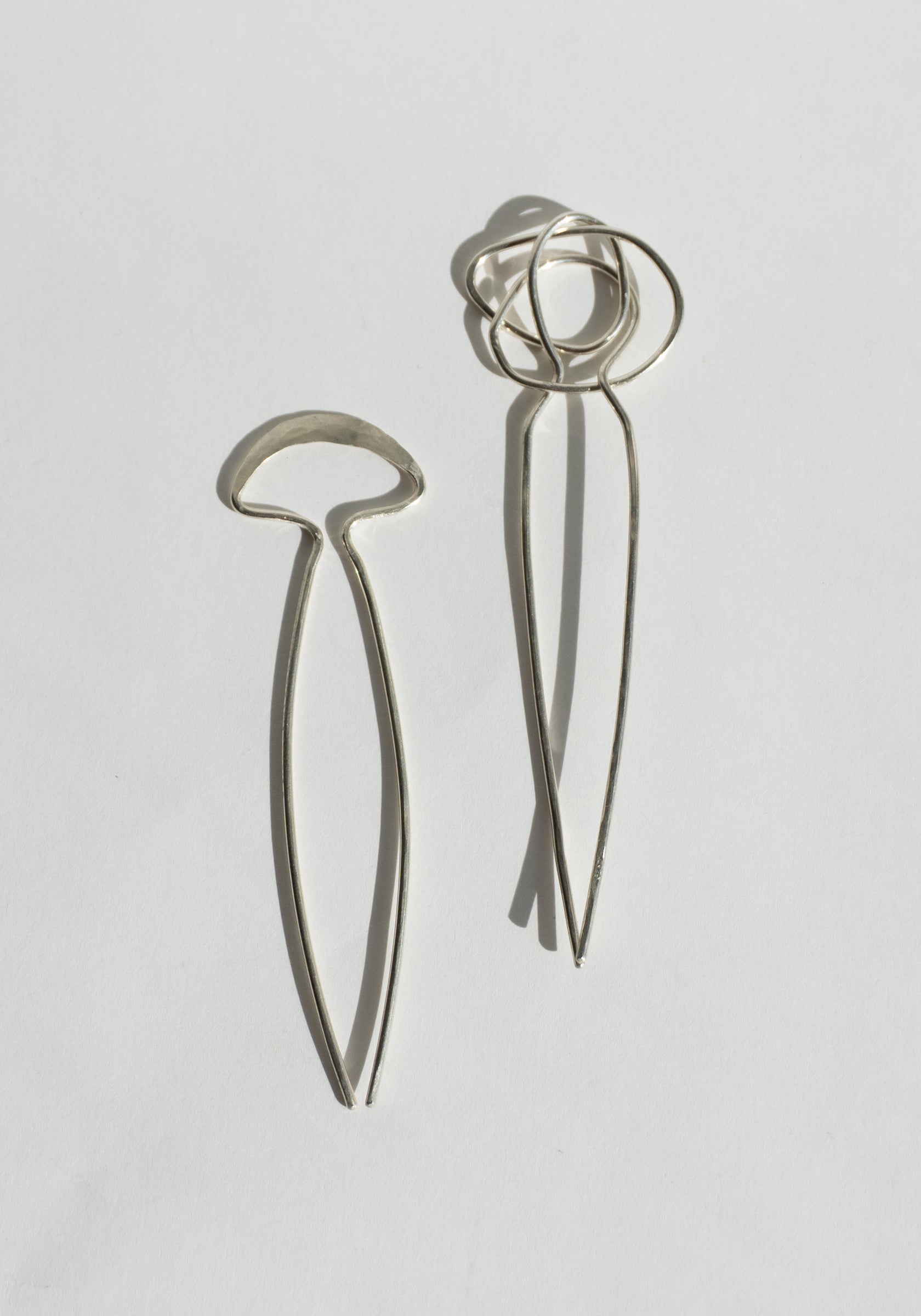 Mary Macgill Fan Hair Pin in Sterling Silver