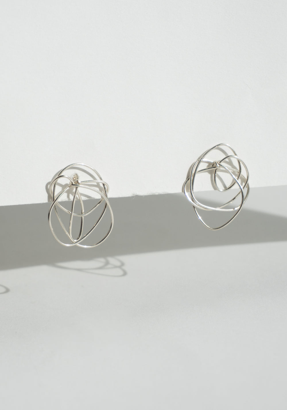 Mary MacGill Line Drawing Studs in Sterling Silver
