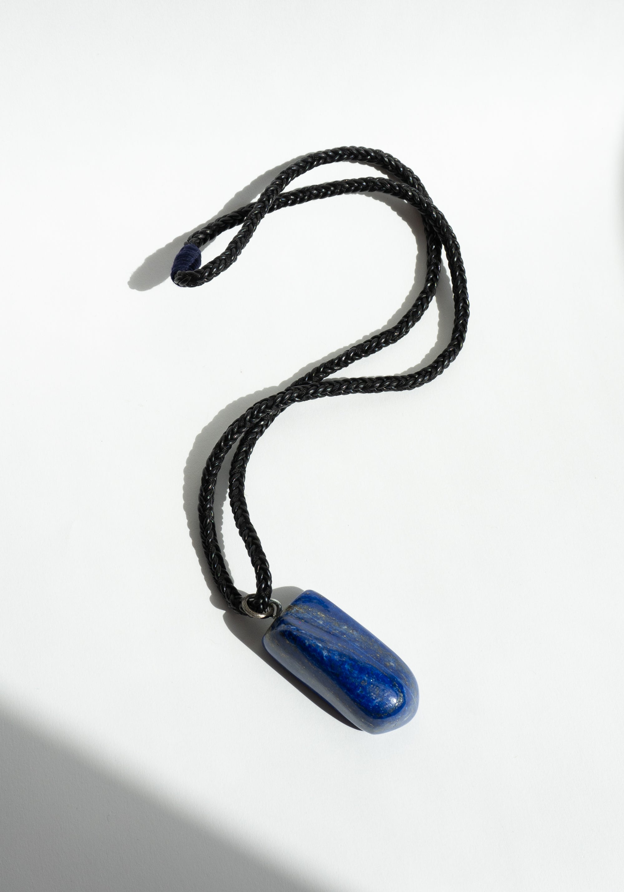 Matthew Swope Lapis with Braided Leather and Silk