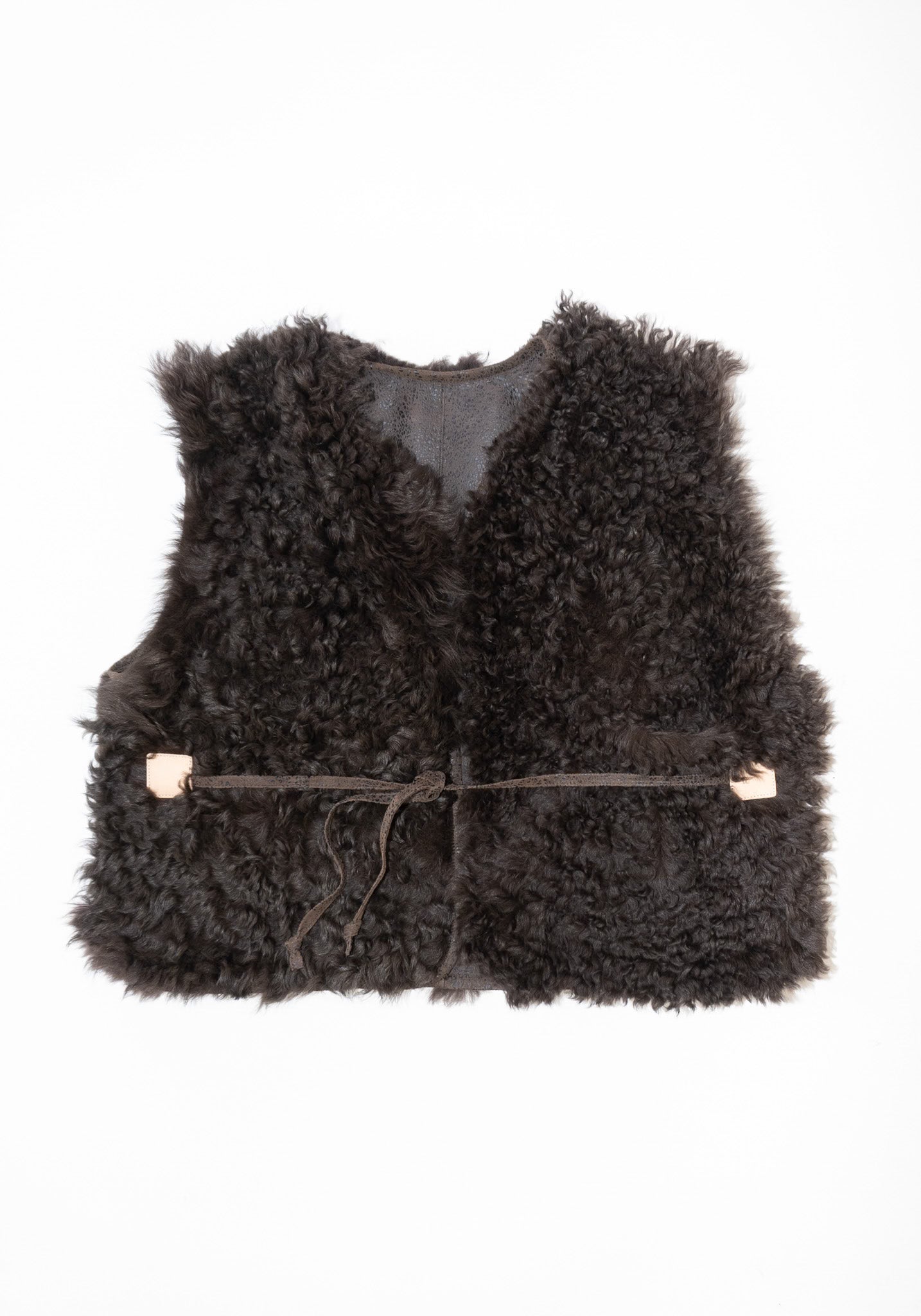 Milena Silvano Transitional Vest in Licorice