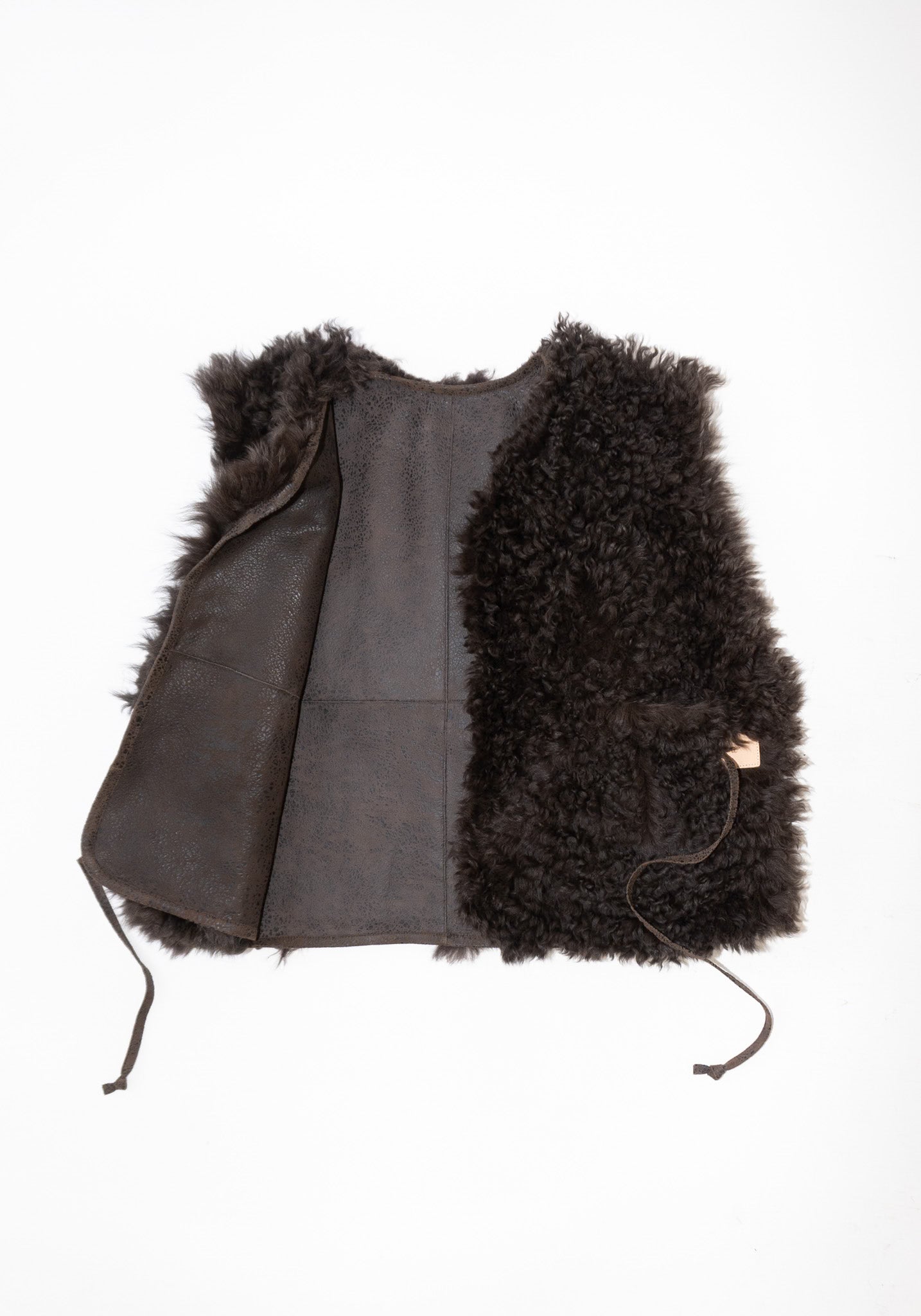 Milena Silvano Transitional Vest in Licorice