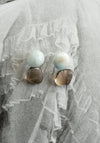 Pebbles Earrings in Aquamarine and Smokey Quartz
