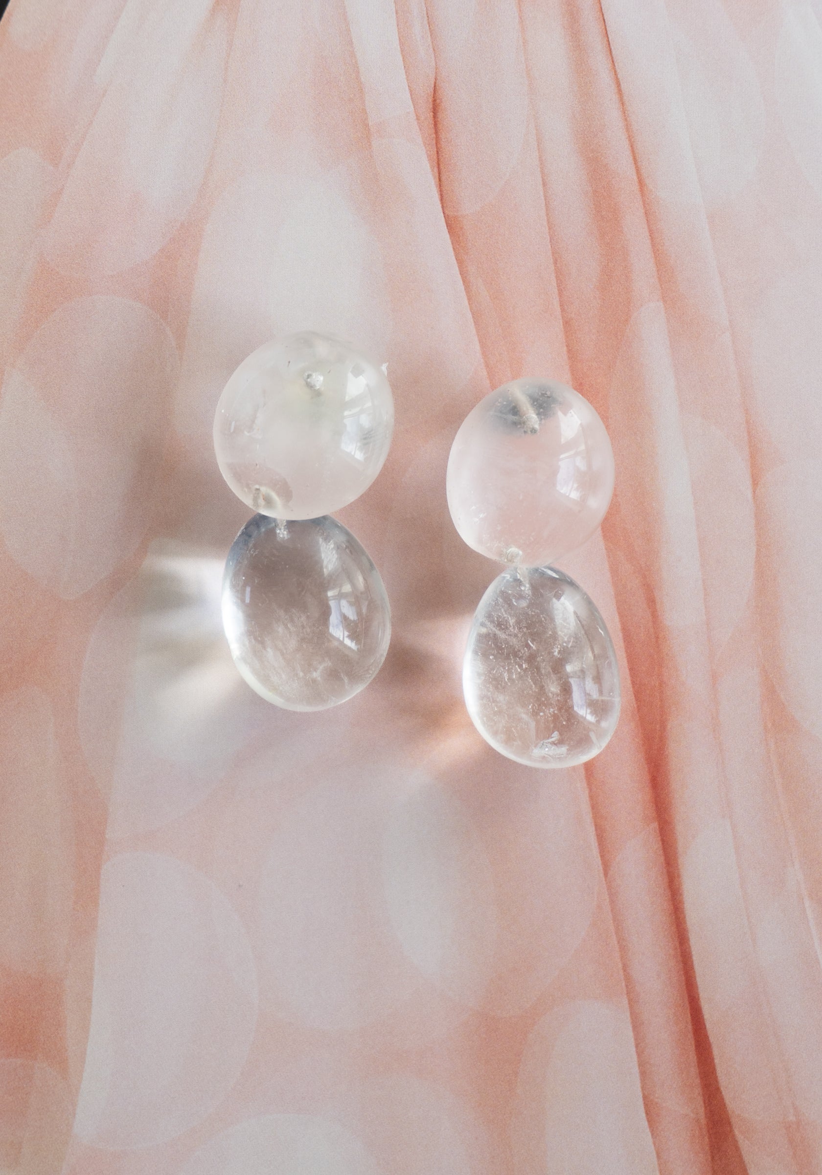 Pebbles Earrings No.2 in Crystal