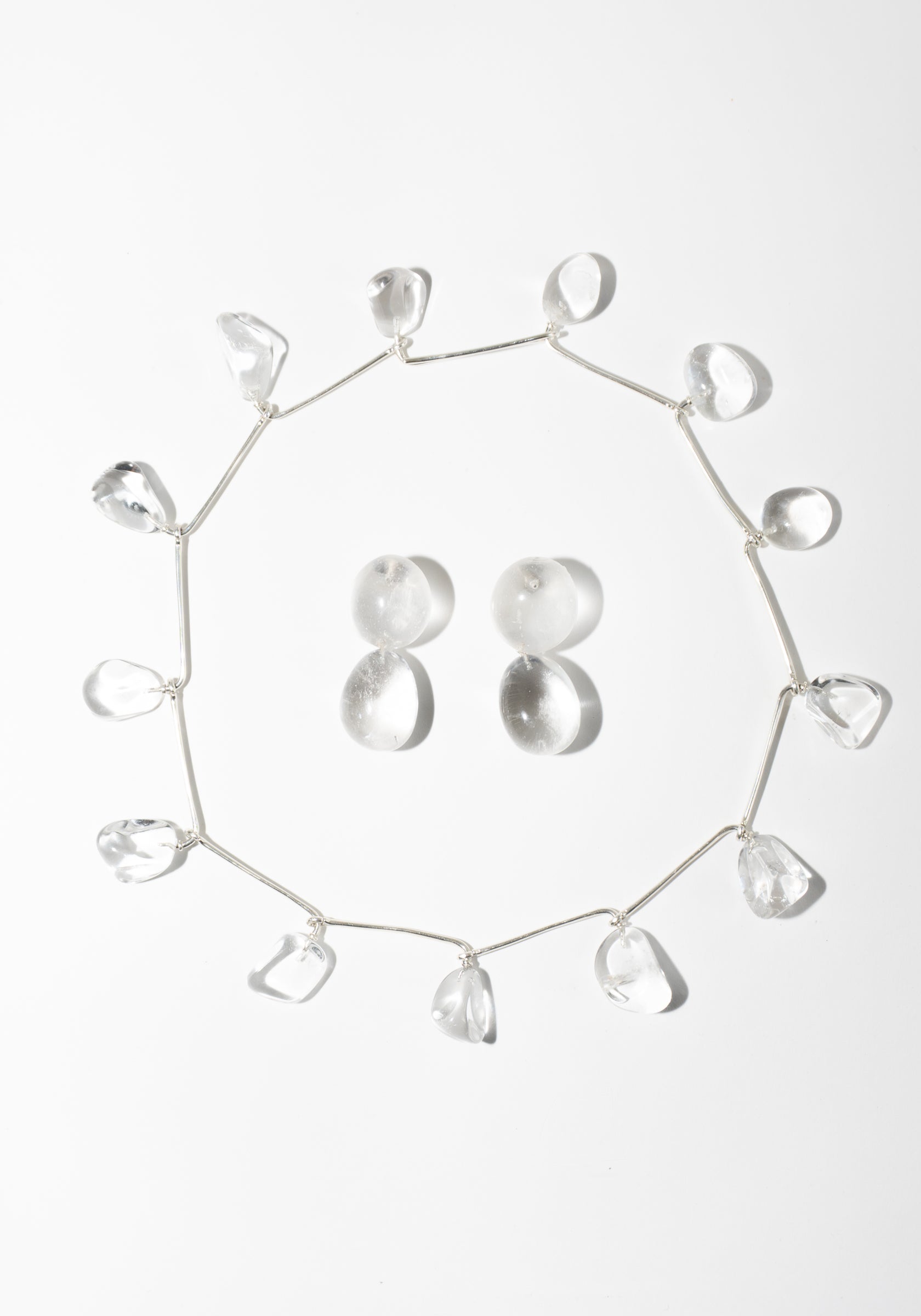 Pebbles Earrings No.2 in Crystal