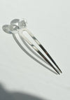 Pebbles Hairpin No.2 in Sterling + Rock Crystal
