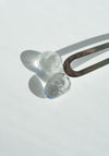 Pebbles Hairpin No.2 in Sterling + Rock Crystal