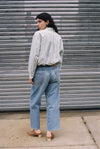 B Sides Vintage Reworked Straight Patchwork Jeans