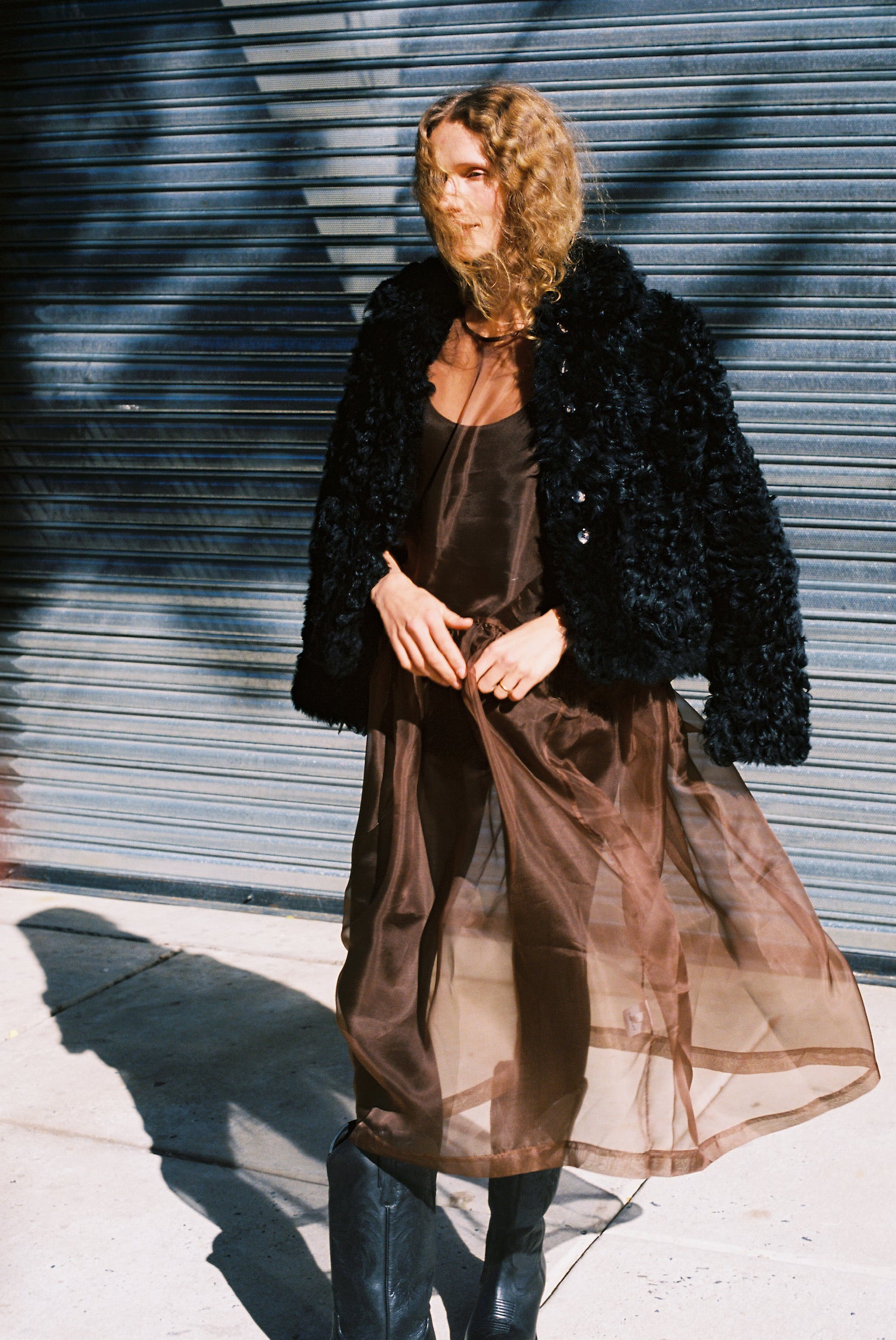 Toscana Sheepskin Ada Jacket in Black