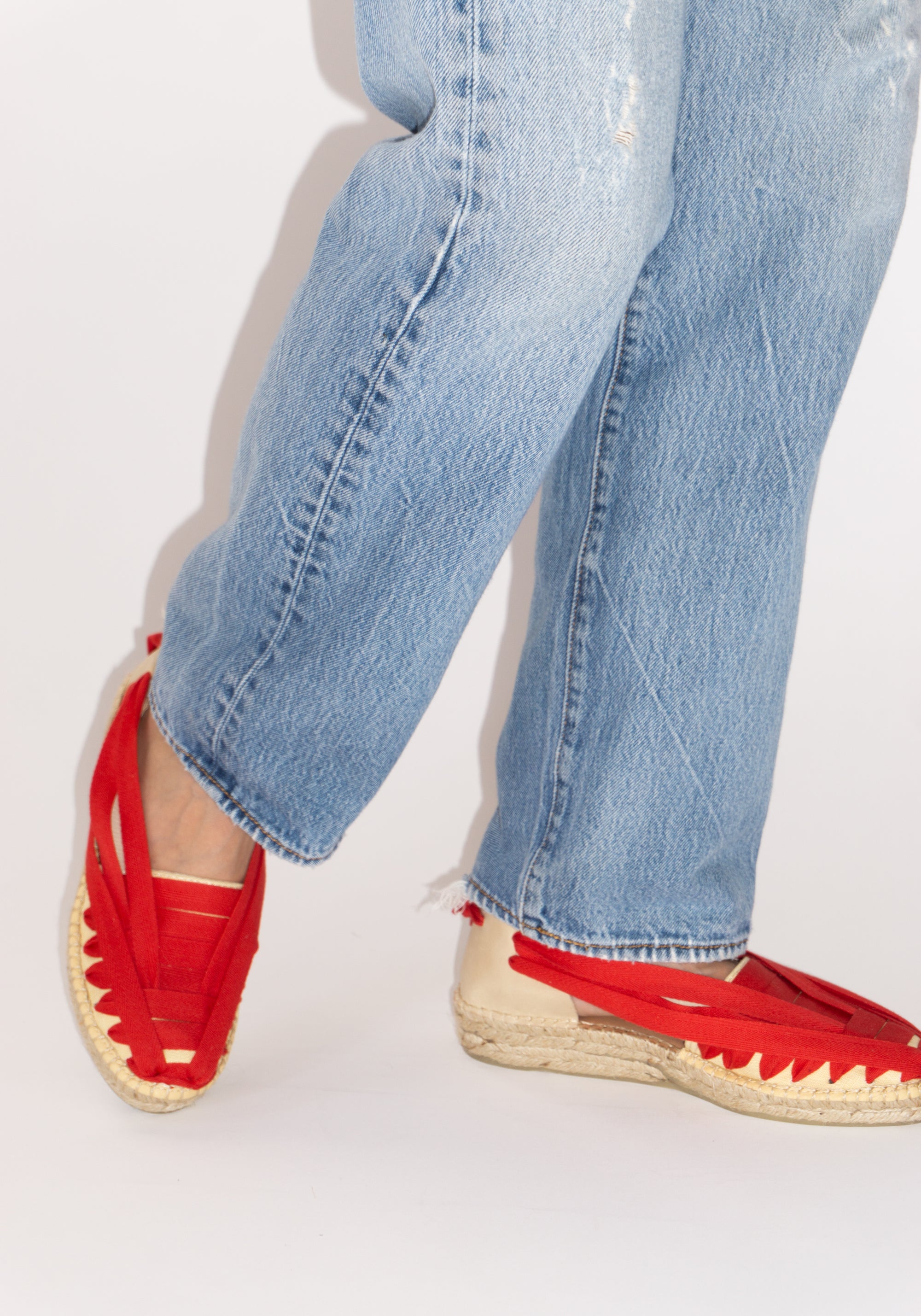 Soc Trail Espadrille in Red
