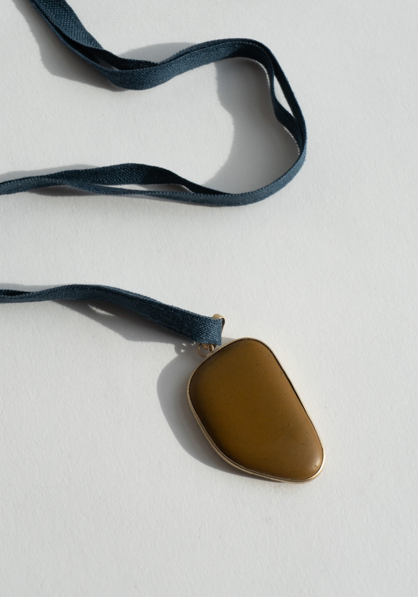 Caramel Bespoke Stone Pendant Necklace