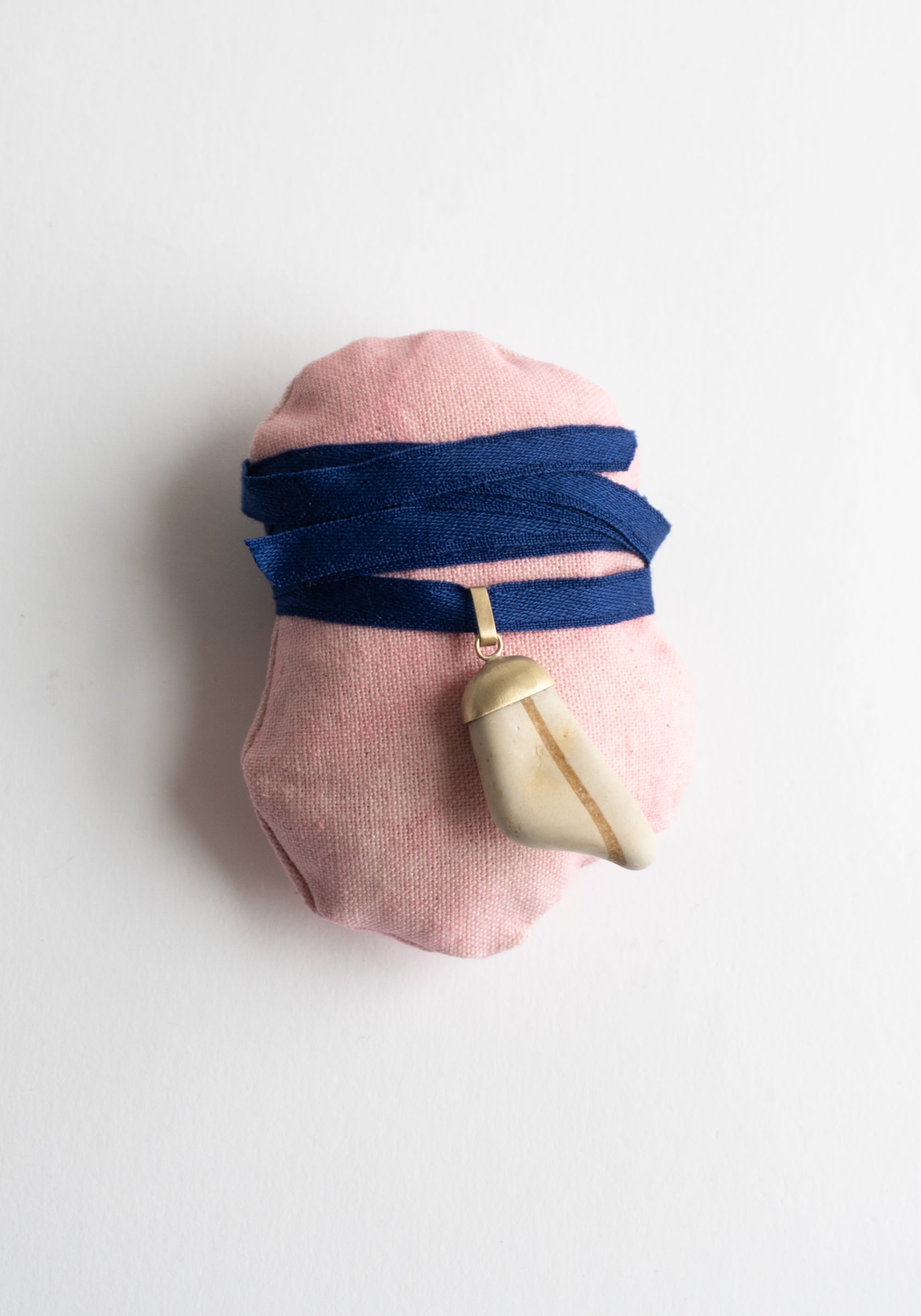 Stripe Bespoke Stone Pendant Necklace